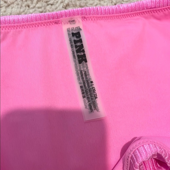 Pink Ribbed Bikini Set - Picture 2 of 10